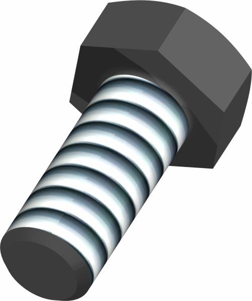 Bolt, 5/16-18 UNC x 3/4 Blk