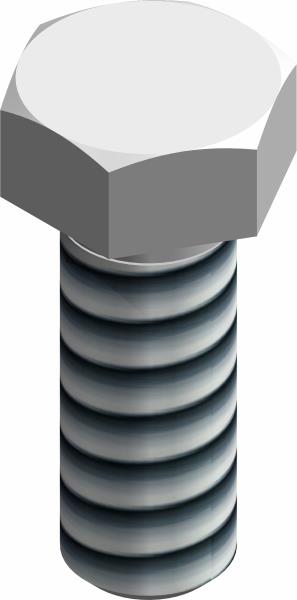 Bolt, 3/8-16 UNC x 1