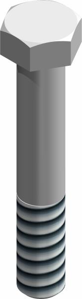 Bolt, 3/8-16 UNC x 2-1/4