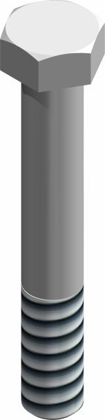 Bolt, 3/8-16 UNC x 2-1/2