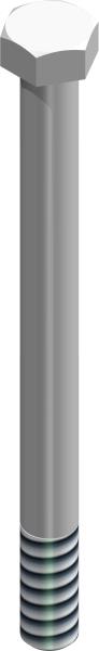 Bolt, 3/8-16 UNC x 4-1/2 SS