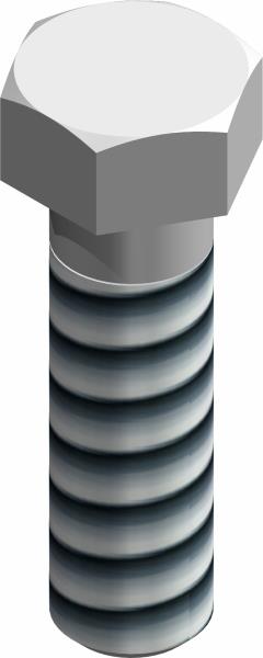 Bolt, 7/16-14 UNC x 1 1/2