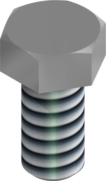 Bolt, 1/2-13 UNC x 1 SS