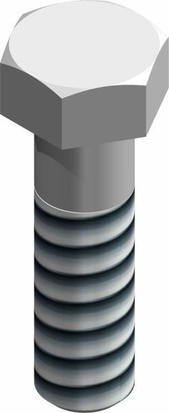 Bolt, 1/2-13 UNC x 1 3/4