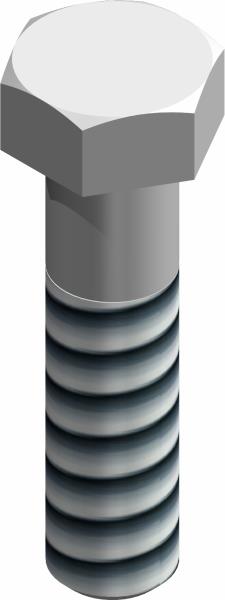 Bolt, 5/8-11 UNC x 2 1/2