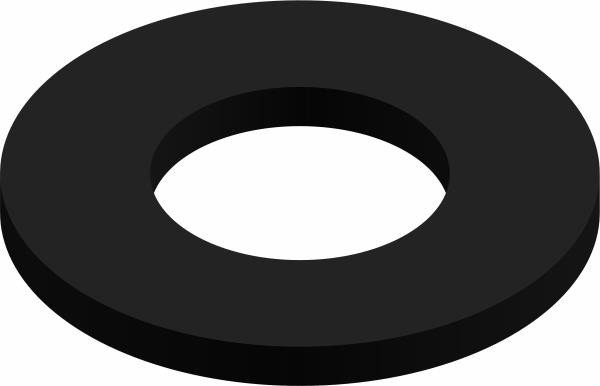 Washer, Flat 3/8 SAE Blk