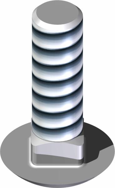 Bolt, Carriage 3/8-16 x 1 1/4