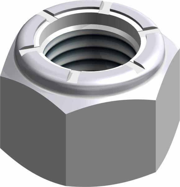 Locknut, Nylon 3/8-24 UNF ZP
