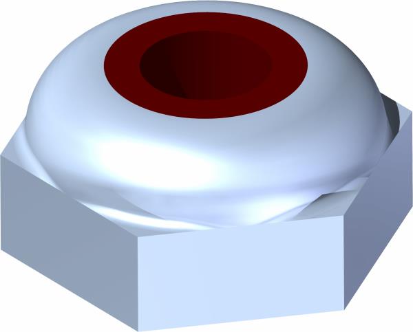 Nut, Jam #8-32 UNC Nylon Lock