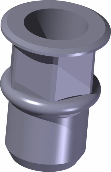 Nut, Insert 1/4-20 UNC Hex