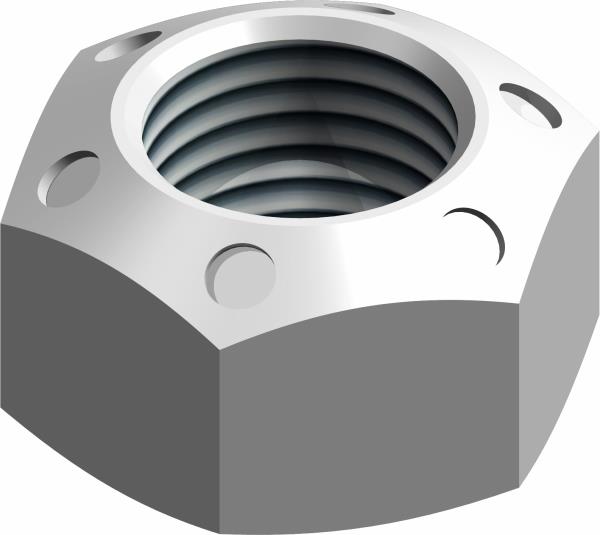 Locknut, 3/8-24 UNF LH ZP