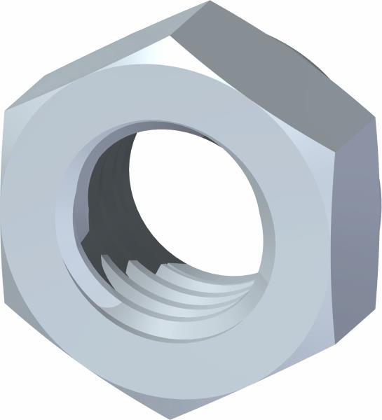 Nut, Jam 3/8-16 Nylon Lock GR8