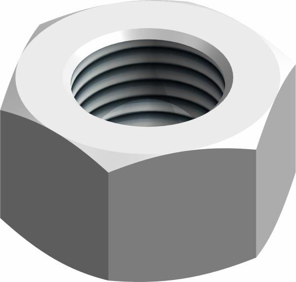 Nut, 3/8-24 UNF LH ZP
