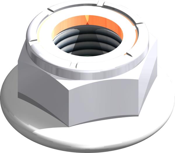 Locknut, Nylon, Flange 1/2-13