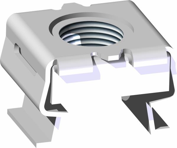 Nut, Cage 1/4-20 (.093 - .126")