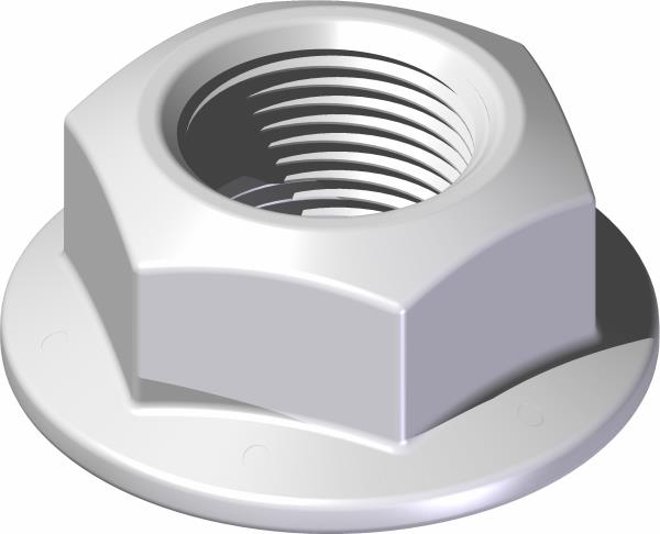 Nut, Locking Flange 1"-14 Blk
