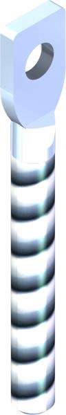 Bolt, Hanger 3/8-16 UNC x 4