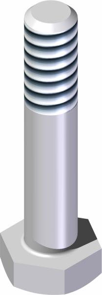 Bolt, 5/8-11 x 3-1/4 GRD A325