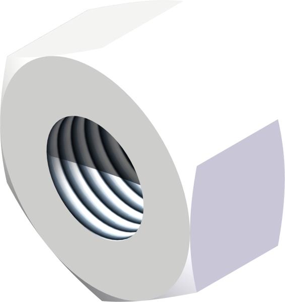 Nut, M8 x 1.25mm ZP