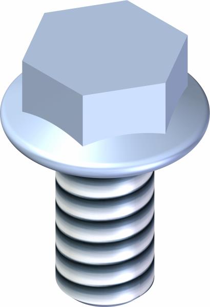 Bolt, M10-1.25 x 20mm Flange