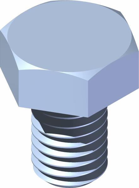 Bolt, M8 x 1.25 x 12mm SS