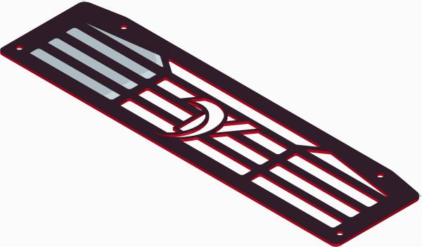 Plate, Front Grill "V", Short