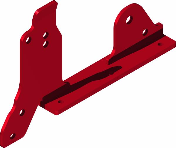 Weldment, Left Hitch Arm Mount Plate